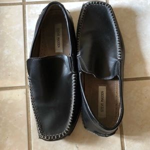 Steve Madden Black Vicius Slip-On Loafers